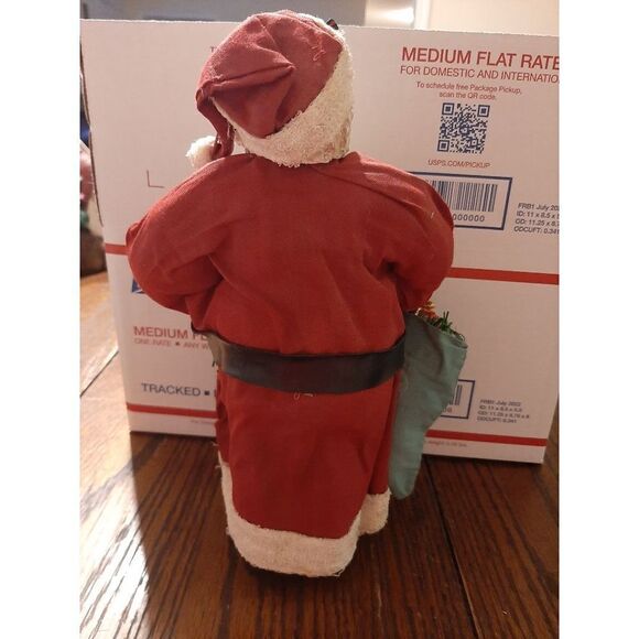 Vintage 10" Santa Clause St. Nick Christmas Holiday Figure Figurine Decoration - Picture 6 of 6